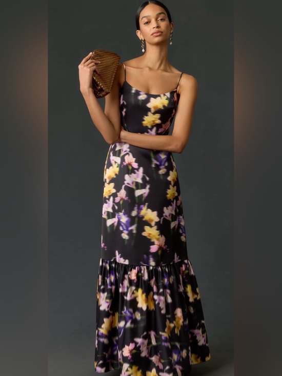 Monique Lhuillier Dresses & Skirts - Monique Lhuillier Floral Maxi Dress